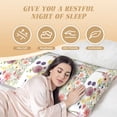 thumbnail image 4 of Bingfone Body Pillow Cover Long Pillow Case With Zipper Decorative Bedding Pillowcase 20"X54" Soft Cushion Pillow Case For Bedroom-Autumn Garden, 4 of 8