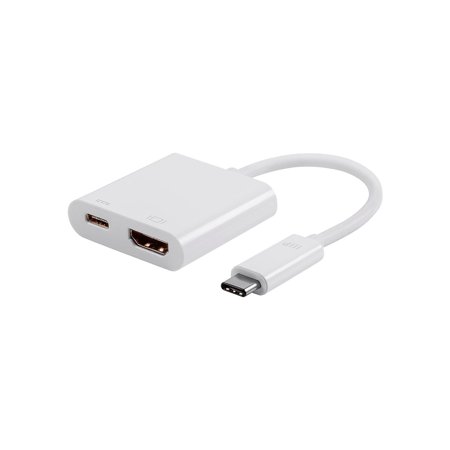 UPC: 0889028033289 | Monoprice Select Series USB-C to HDMI & USB-C (F) Dual Port Adapter 115244