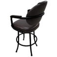 thumbnail image 2 of Tobias Designs 26" Swivel Metal Counter Bar Stool with Upholstered Seat in Black, 2 of 2