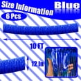 thumbnail image 2 of Guirnalda con flecos de aluminio, serpentinas metálicas, 10 pies, 6 unidades, color azul, 2 of 7