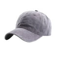 thumbnail image 1 of Wweixi Spring Washed Cotton Lovers Baseball Cap Women Casual Cap Men Snapback Adjustable Breathable Solid Hats, 1 of 3