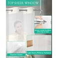 thumbnail image 4 of No Hook Shower Curtains with Snap in Liner, Coastal Crab Waterproof Fabric Shower Curtain, Nautical Summer Beach Starfish Coral Double Layers & See-Through Top Window Bathroom Curtains 72''x72'', 4 of 6