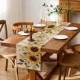 thumbnail image 3 of SPXUBZ Sunflower Wildflower Table Runner 13 x 72 Inch Rustic Floral Farmhouse Dining Table Runner for Kitchen Dining Room Everyday Home Decor, 3 of 5