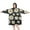 Black White Flower, variant on Yellow Daisy Flower Pattern Wearable Oversized Blanket,Wearable Blanket Hoodie for Adults,Cozy Hooded Blankets with Super Pockets,Super Warm Fuzzy Pullover for Women & Men