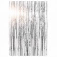 thumbnail image 3 of Silver Fringe Backdrop with Shimmering Metallic Foil, 1 Panel, Silver, for Birthday Party Decorations, Decoration, 3 of 3