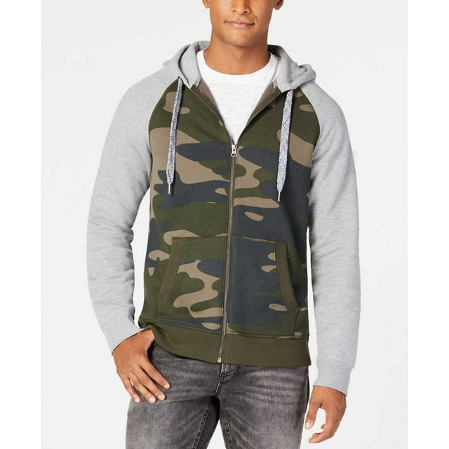 American Rag Hoodie en Molleton Épais pour Hommes (Vert, TTG)