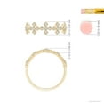 thumbnail image 4 of ANGARA Natural Bezel & Diamond Wedding Band in 14K Yellow Gold for Women (Size-1.3mm| Color-G| Clarity-VS2) | April Birthstone, Anniversary, Jewelry Gift for Women | Natural Diamond Ring, 4 of 9