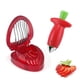thumbnail image 3 of Cortador de fresas de acero inoxidable, cortador de frutas, herramientas para cortar fresas, dispositivo creativo para cortar fresas, 3 of 6