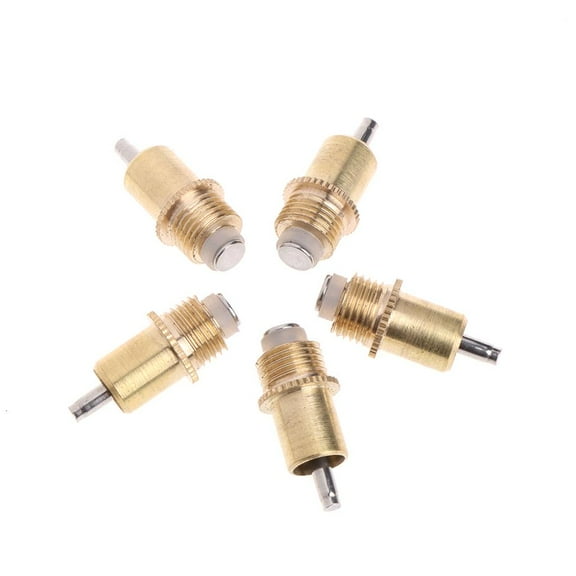 NANMELX 5Pcs Poultry Drinker Nipples Set Metal Poultry Feeding Nipples for Chicken Ducks