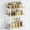 White, variant on 3 Tier Kitchen Spice Rack for Countertop, Wood Coffee Counter Shelf Organizer for Home, Kitchen Counter Shelves (Black+Light walnut)