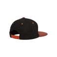thumbnail image 3 of Top Headwear Snake Skin Pattern Flat Bill Snapback - Black/Burnt Orange, 3 of 3
