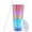 Color, variant on Studded Cup Tumbler Straw Lid -Casewin Plastic Double Walled Cup for iced Coffee, Water, Slush or Smoothies, Your Home Cinema Cup (Metallic Blue, 24 OZ / 700ml)