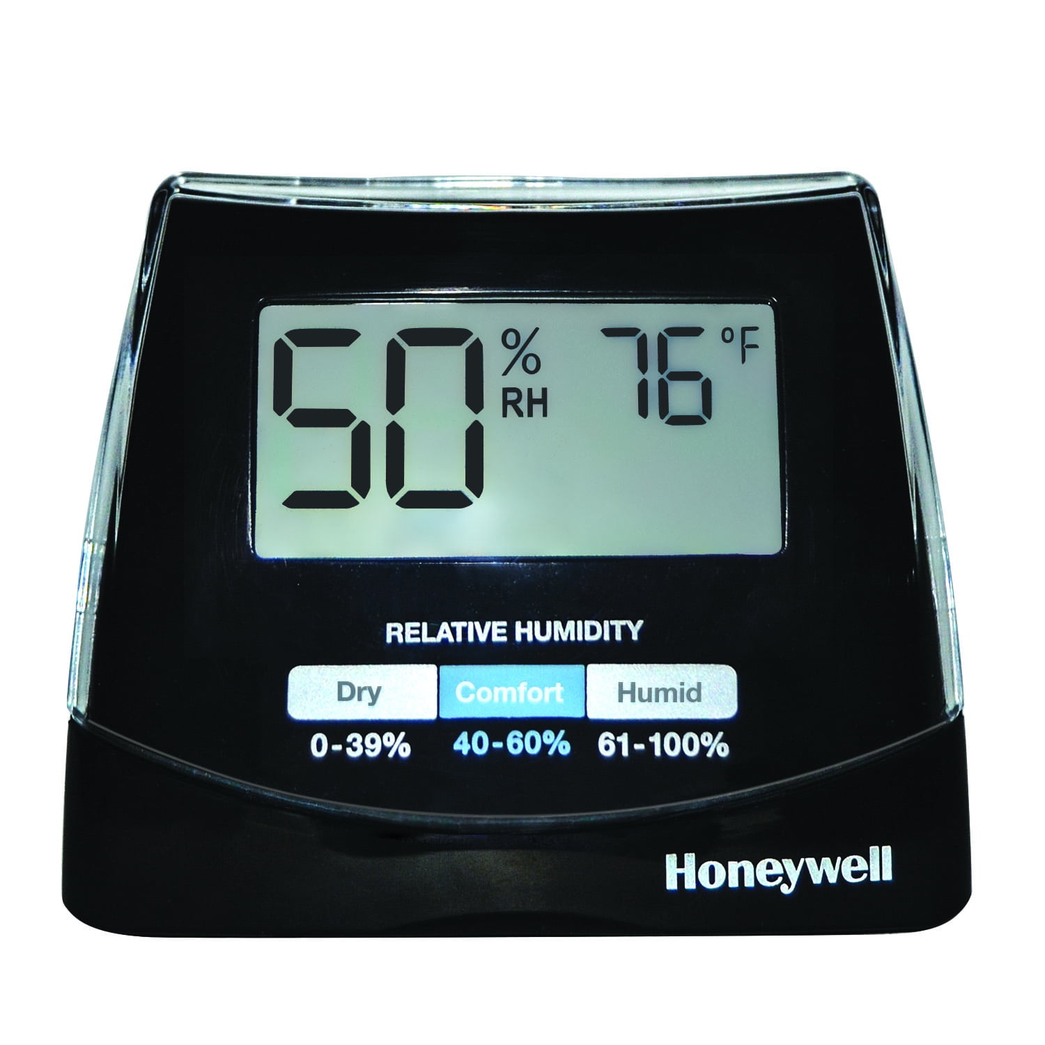 Honeywell Humidity Monitor with LED Display and Temperature Reading, HHM10B, Black
