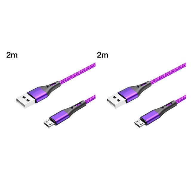 Sidaley Cable de carga de 1/2 metro Cable micro USB rápido Cable de datos Nylon trenzado Type6 NO6