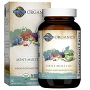 Garden of Life Organics Men's Multi 40+, 60 Tablets