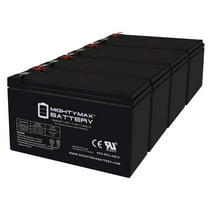 12V 7Ah F2 Replacement Battery for APC RBC123 UPS - 4 Pack