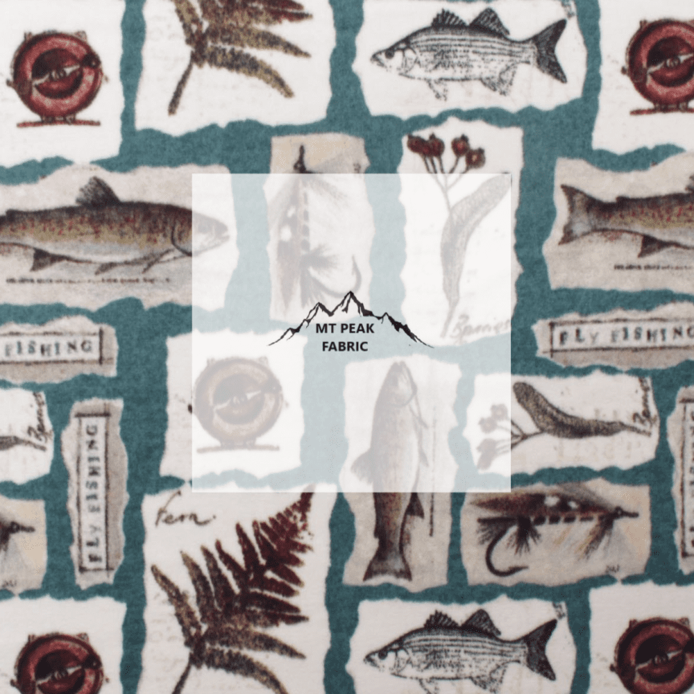 Fishing Fleece Fabric