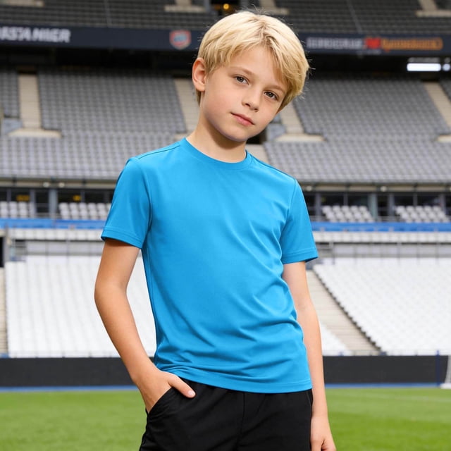 T-shirt Garçon Col Rond T-Shirt Graphique Fille Tenues d'Été Shorts pour Garçons 11-12 Ans