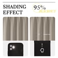 thumbnail image 2 of Chyhomenyc Stone Beige Curtains 63 Inches Long, Light Filtering Thermal Insulated Energy Saving Solid Soft Privacy Rod Pocket Window Curtains for Living Room Bedroom, Each 40Wx63L Inch, 2 Panels, 2 of 8