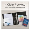 thumbnail image 5 of Cardinal Easy-Open ClearVue Locking Slant-D Binder, 1.5" Cap, 11 x 8 1/2, Black, 5 of 7