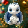 thumbnail image 5 of Lilixerw 3.1 inch Christmas Tree Cute Dragon Carving Flat The Decoration,Acrylic Baby Dragon Ornaments for Christmas Decorations Christmas Ornaments, 5 of 8