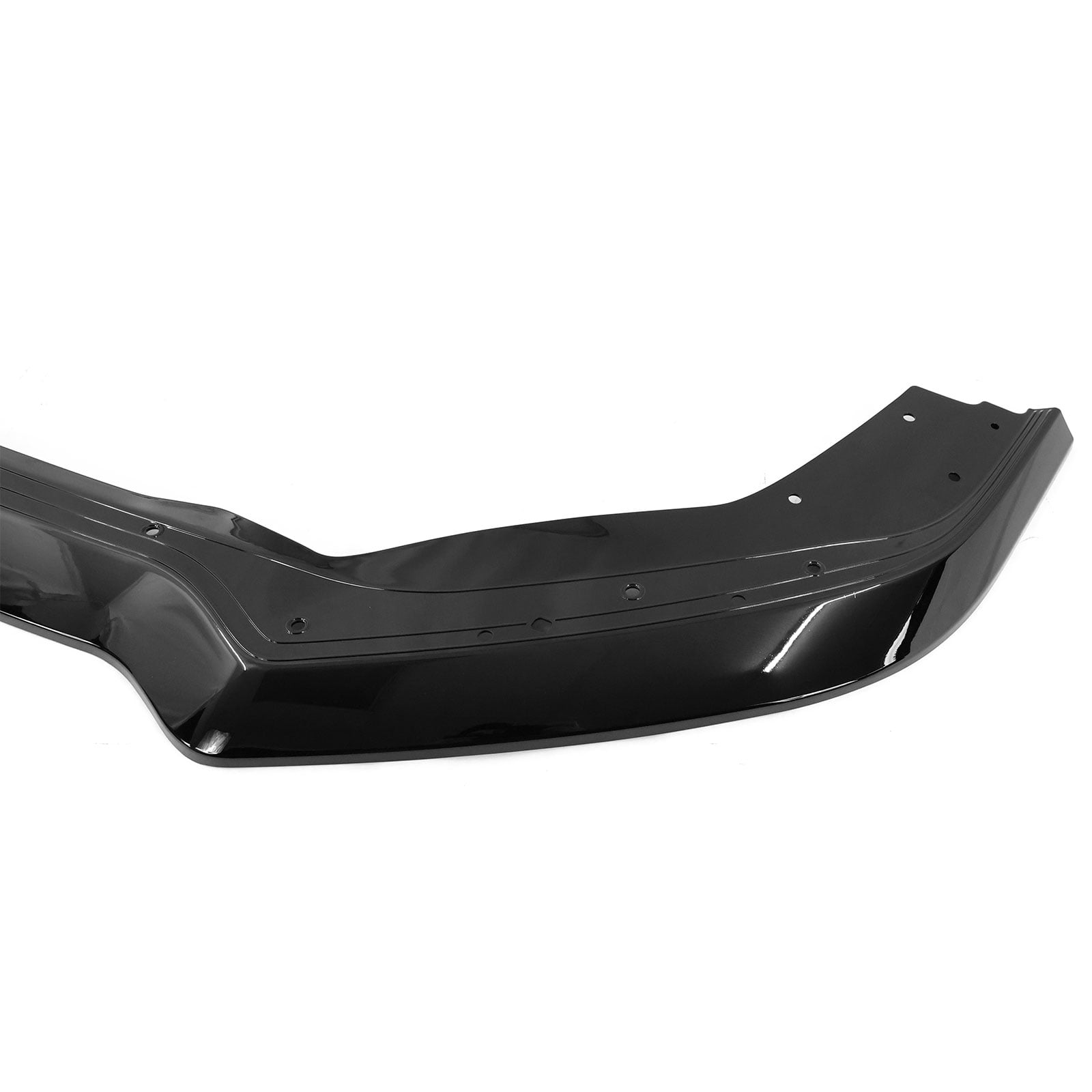 Ikon Motorsports Front Bumper Lip Compatible With 2021-2023 Ford Mustang Mach 1, Gloss Black PP Polypropylene Handling Package Style Front Lower Chin Lip Splitter Protector