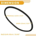 thumbnail image 4 of Unique Bargains Drive Belt V-Belt No.B013359 for Piaggio for MP3 300 IE LC X for EVO 250, 4 of 7