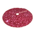 thumbnail image 2 of Bingfone Christmas Tree Skirt Mat Christmas Decoration Interior 36"-Pink Glitter, 2 of 8