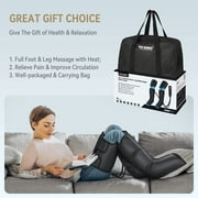 FIT KING Leg Massager with Heat for Circulation, Upgraded Calf Thigh Foot Compression Boots Massager, FSA/HSA Eligible