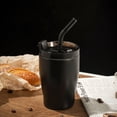 thumbnail image 4 of Vacío de paja de acero inoxidable 380ml Matsuzay Negro, 4 of 6