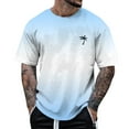 thumbnail image 1 of Men's All-Over Print Short Sleeve T-Shirt Fashion Floral Round Neck Casual Top for Spring Summer, 1 of 4