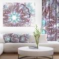 thumbnail image 1 of Fleur Fractale Bleue Art Numérique - Grande Fleur Toile Art Mural, 1 of 3