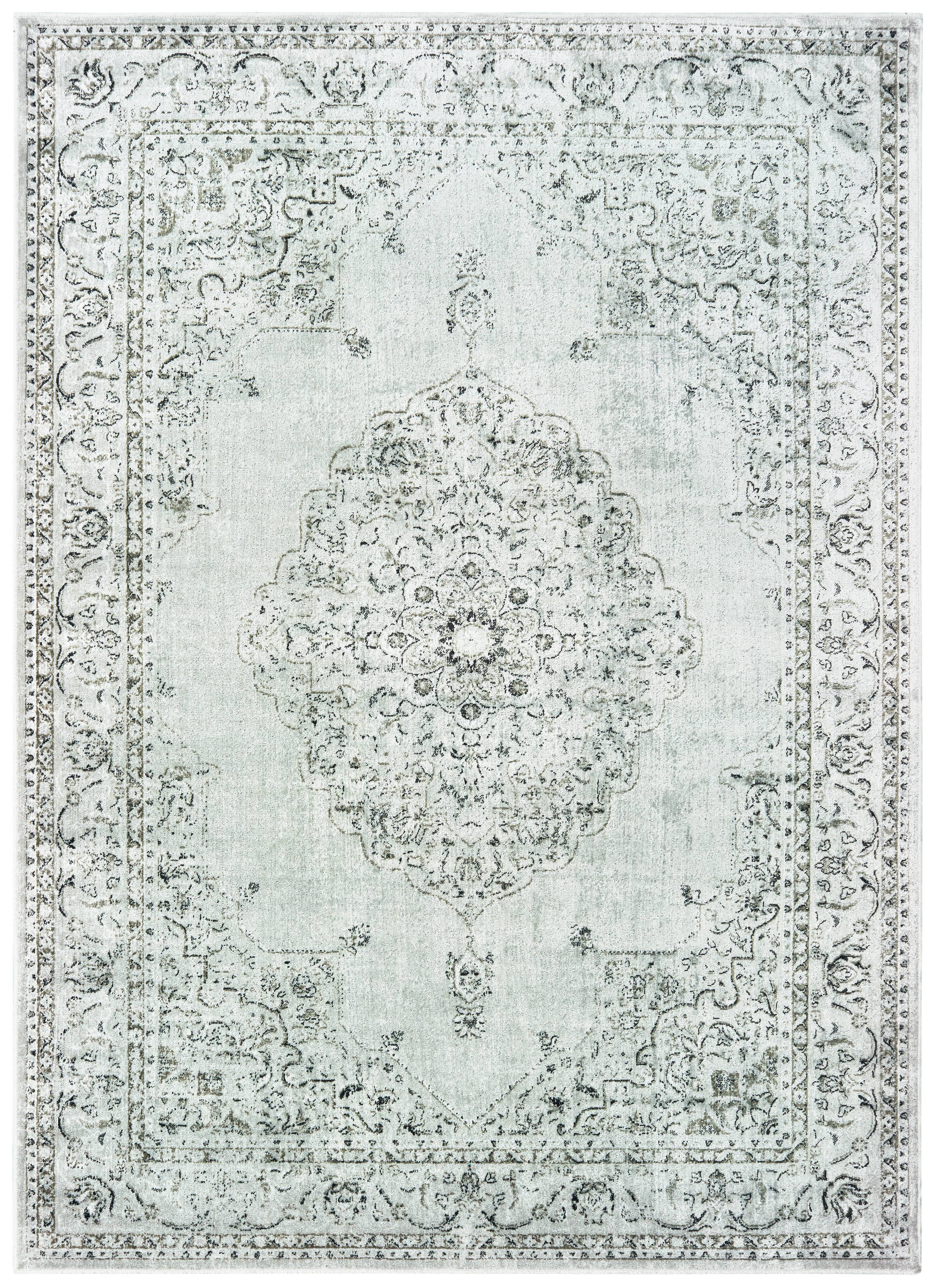 United Weavers Bedivere Lionel Oriental Silver Woven Viscose Area Rug or Runner