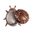 thumbnail image 4 of Cast Metal Outdoor Key Hider, Distressed Red Ladybug, 4 of 9