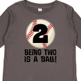 thumbnail image 4 of Inktastic 2nd Birthday Baseball 2 Year Old Boy Boys or Girls Long Sleeve Toddler T-Shirt, 4 of 5