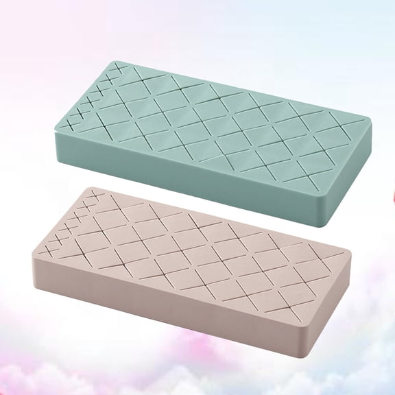 Raindrops 2Pcs Eyebrow Pencil Holder and Lipstick Display Rack Assorted Color Durable Cosmetic Storage