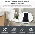 thumbnail image 3 of 5-Pack B-108288 Duckbill Valve Replacement | Compatible with Sloan Flushmate 503 503H 504 Series | Toilet Check Valve for Pressure-Assist Tanks, 3 of 7