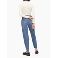 thumbnail image 3 of CALVIN KLEIN Womens Blue Frayed Cropped High Waist Jeans 28, 3 of 4