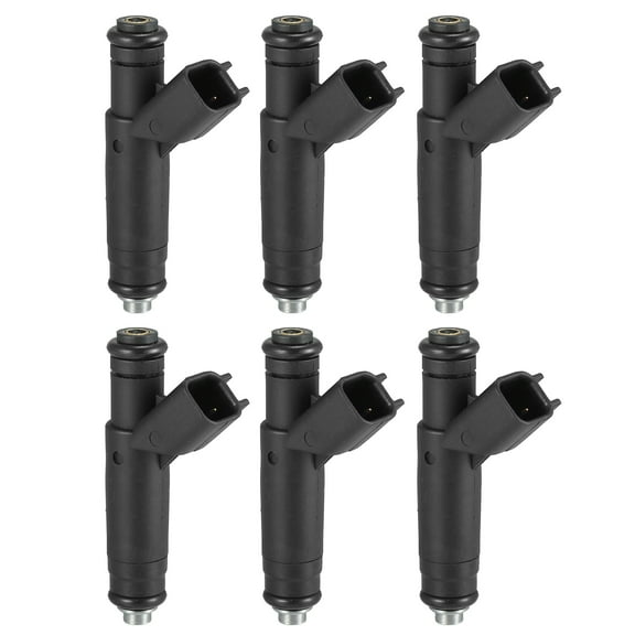 6 Pcs Fuel Injector No.YF1Z9F593AD Fuel Injection Nozzle for Ford for Ranger 2001-2003 3.0L, Black