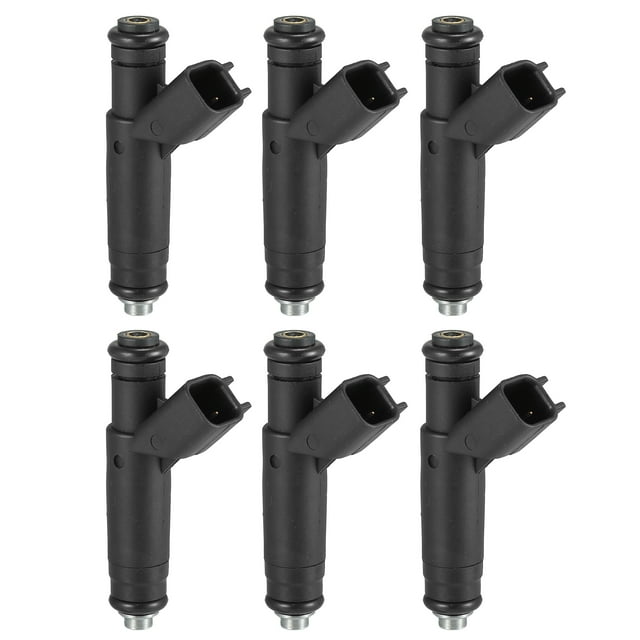 6 Pcs Inyector de combustible No.YF1Z9F593AD Boquilla de inyección de combustible para Ford Ranger 2001-2003 3.0L, Negro