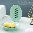 thumbnail image 4 of 2 Pack Soap Dish Bar Soap Holder Soap With Drip Tray For Shower bathroom stuff, 4 of 7