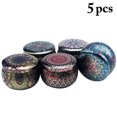 thumbnail image 2 of Coofit 5PCS Candle Tin Creative Vintage Multiuse Tinplate Candle Container Candy Case, 2 of 10