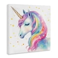 thumbnail image 2 of Stupell Industries Contemporary Enchanted Rainbow Mane Unicorn Canvas Art, 30 x 30, by Creative Studio, 2 of 8