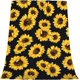 thumbnail image 4 of LHSHID Sunflower Floral Fleece Flannel Throw Blanket Sunflower Gifts for Women Lightweight Plush for Couch Bed Sofa Car Living Room 50"x60", 4 of 8