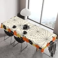 thumbnail image 6 of Halloween Tablecloth Rectangle 60 X 120 Inch Scary Pumpkin Decor Table Cloth Waterproof Holiday Table Decorations for Party Home Kitchen Dining (60x120 Inch Rectangular), 6 of 6