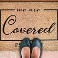 We Are Covered Psalm 91 Religious Door Mat, Christian Carpet Front Door