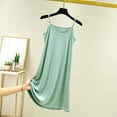 thumbnail image 2 of hotojiny Women's Sleepwear Breathable Scoop Neck Nightgown Comfortable Spaghetti Strap Solid Color Nightwear Flowy Pajama Dress, 2 of 6