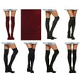 thumbnail image 6 of Women's Legwarmers Set, Thigh High Plain-6 Assorted Colors Set, One Size, 6 of 6