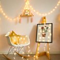 thumbnail image 3 of Snowflake String Lights, 10ft 20LED String Lights Blue Snowflake Lights Snowflakes Plastic Fairy Lights Decorations, Warm White-USB, 3 of 9