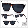 thumbnail image 2 of SA106 Polarized Sport Keyhole Bridge Sunglasses for Men UV400 Lightweight Plastic Matte Tortoise Frame - Black Lens, 2 of 6